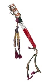 Vintage Native Crow Beaded Awl Case