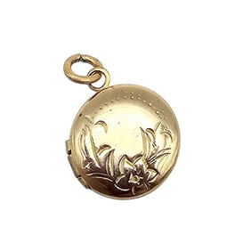 Vintage Gold Filled Locket Pendant 1.5 G