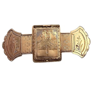 Victorian Vintage Gold Filled Bar Pin 9.4 G