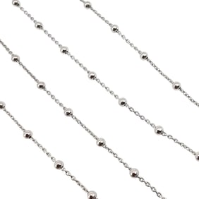 UTC Sterling Silver Satellite Chain Necklace 4.1 G