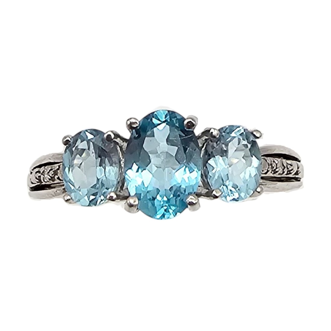 Rhinestone Sterling Silver Cocktail Ring Size 6.75 2.4 G: Rhinestone Sterling Silver Cocktail Ring Size 6.75 2.4 G