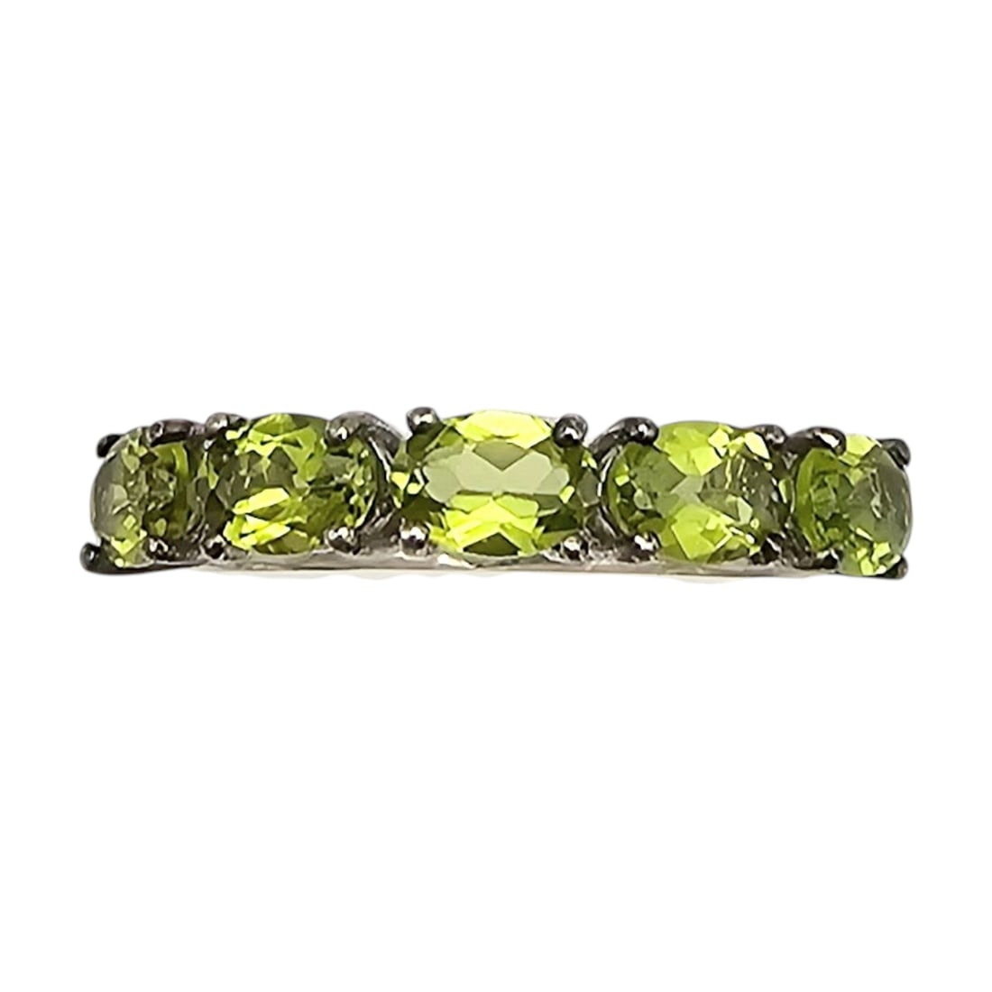 D'Joy Peridot Sterling Silver Cocktail Ring Size 9.5 3.5 G (1 of 4)