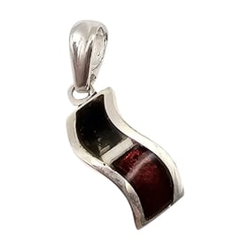 New Polish Amber Sterling Silver Pendant 3.2 G