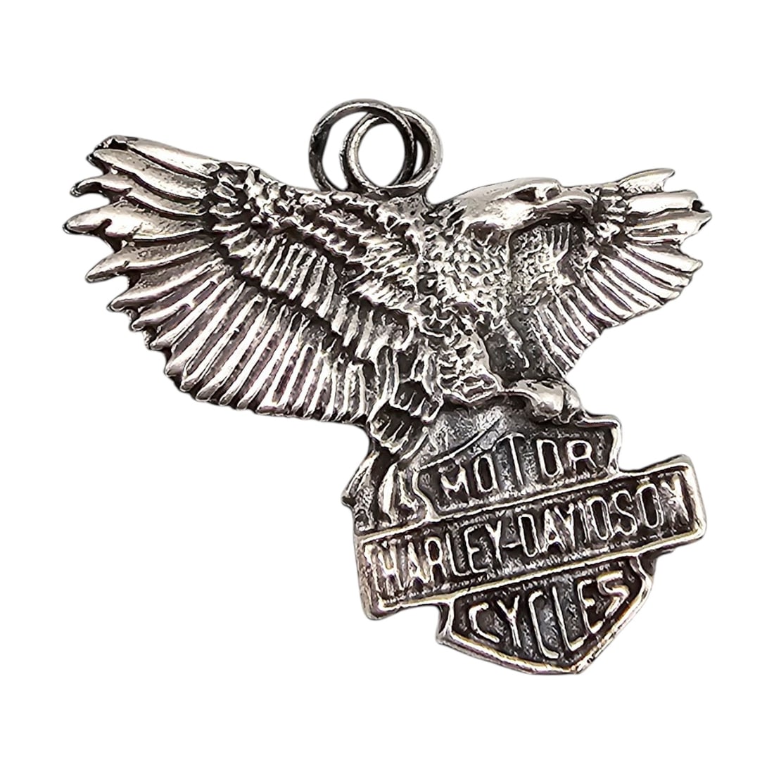 Harley Davidson Motorcycle Sterling Silver Eagle Pendant 9.1 G (1 of 4)