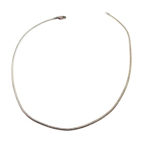 Sterling Silver Omega Chain Necklace 15 G