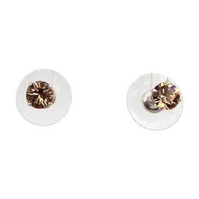 Rhinestone Sterling Silver Earrings 1 G