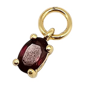 Ross Simons Garnet Gold Over Sterling Silver Pendant 0.6 G