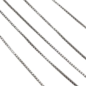 Sterling Silver Box Chain Necklace 2.2 G