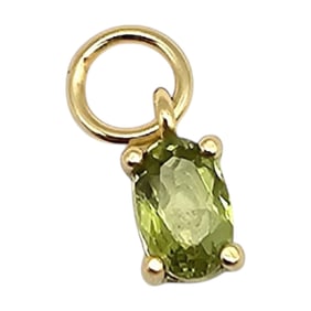 Ross Simons Peridot Gold Over Sterling Silver Pendant 0.5 G