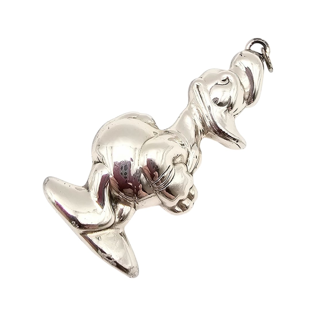 DLC WTO Disney Donald Duck Sterling Silver Hollow Form Pendant 9.1 G: DLC WTO Disney Donald Duck Sterling Silver Hollow Form Pendant 9.1 G
