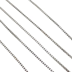 Sterling Silver Box Chain Necklace 5.6 G