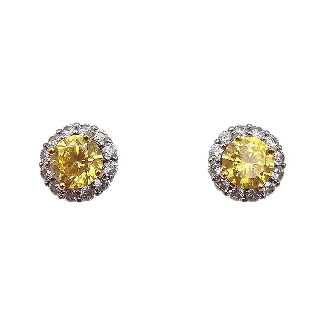 FC JD Cubic Zirconia Gold Over Sterling Silver Earrings 5.4 G: FC JD Cubic Zirconia Gold Over Sterling Silver Earrings 5.4 G