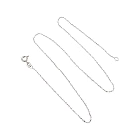 Sterling Silver Serpentine Chain Necklace 1.7 G