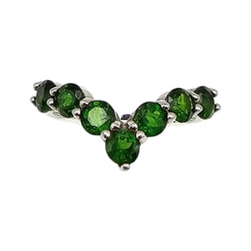 Y Tourmaline Sterling Silver Cocktail Ring Size 8.25 3.4 G