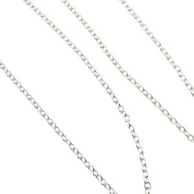 Sterling Silver Rolo Chain Necklace 1 G