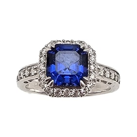 FC Cubic Zirconia Sterling Silver Cocktail Ring Size 6.75 3.7 G