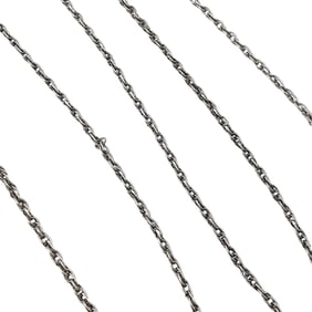 Sterling Silver Twist Chain Necklace 2 G