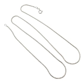 Sterling Silver Chain Necklace 3.4 G