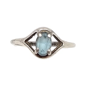 Topaz Sterling Silver Ring Size 5.5 1.3 G