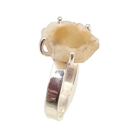 Topaz Sterling Silver Ring Size 8 4.4 G