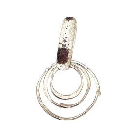 B Israel Sterling Silver Modernist Pendant 3.9 G