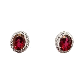 STS Gemstone Sterling Silver Earrings 3.4 G