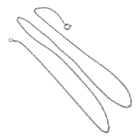 Sterling Silver Twist Chain Necklace 2 G