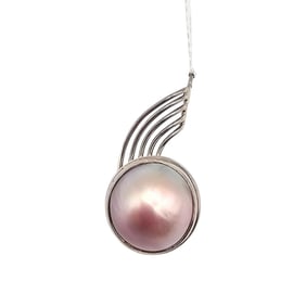 NWT Pearl Sterling Silver Pendant 5.1 G