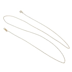 Signed 14K Gold Chain Necklace 0.5 G