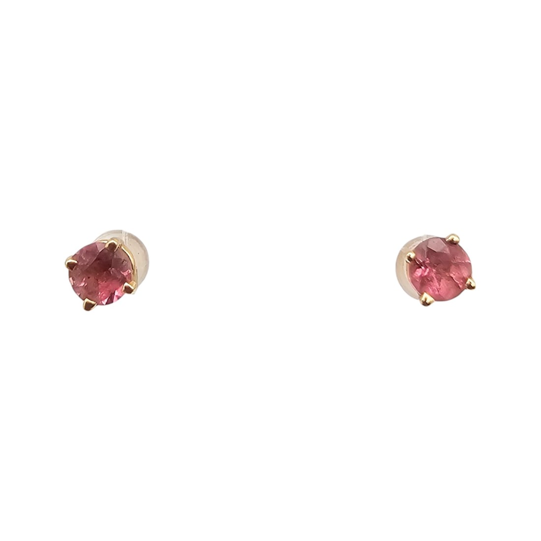 RGE 14K Gold Pink Tourmaline Earrings 0.3 G Approximately 0.40 TCW: RGE 14K Gold Pink Tourmaline Earrings 0.3 G Approximately 0.40 TCW