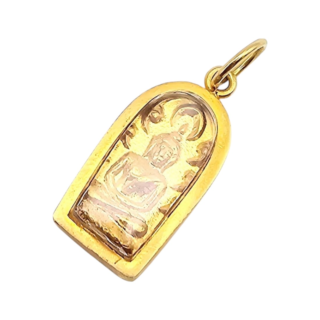 14K Gold Thai Buddha Amulet 1.5 G (1 of 4)