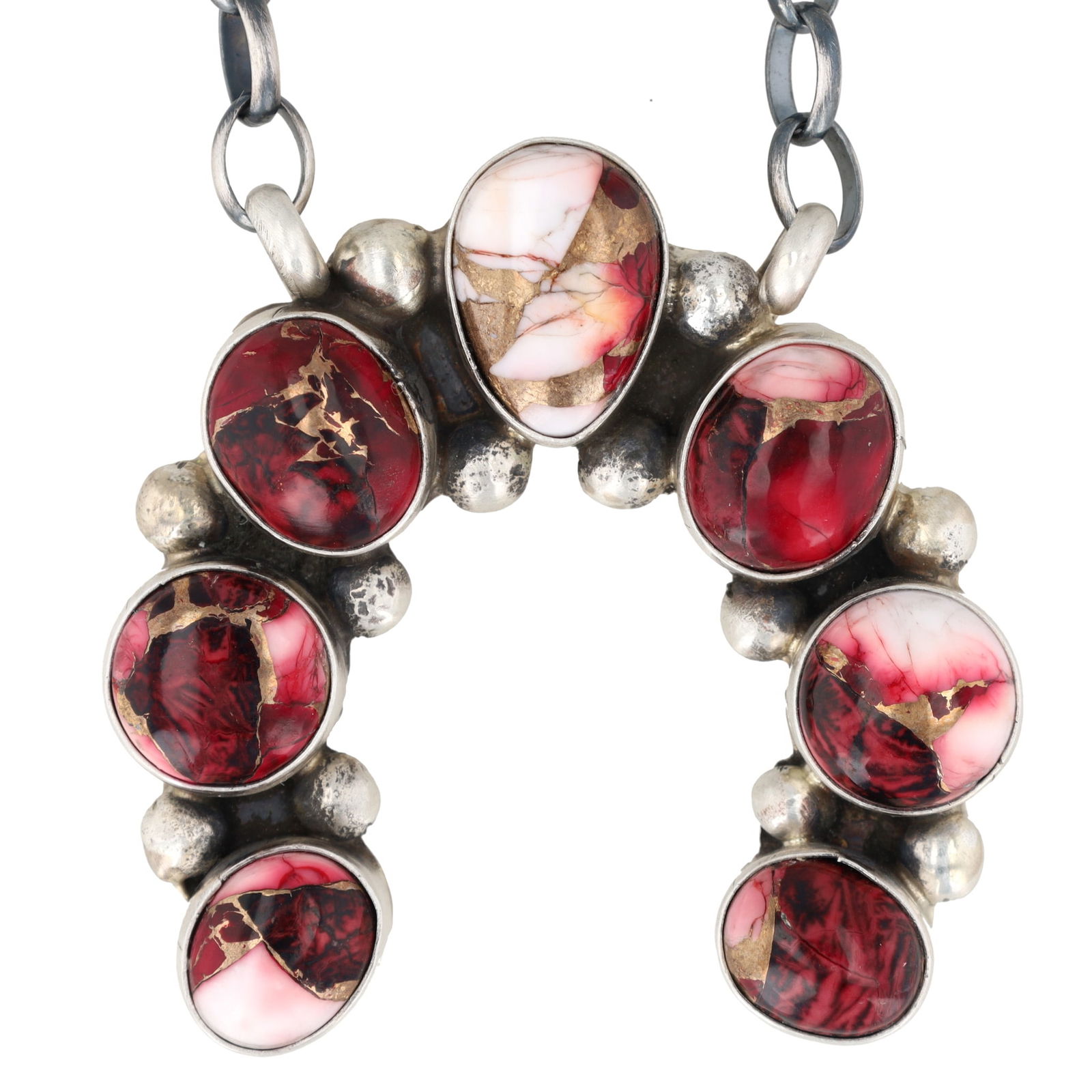 Augustine Largo Navajo Sterling Dahlia Rose Necklace (1 of 6)