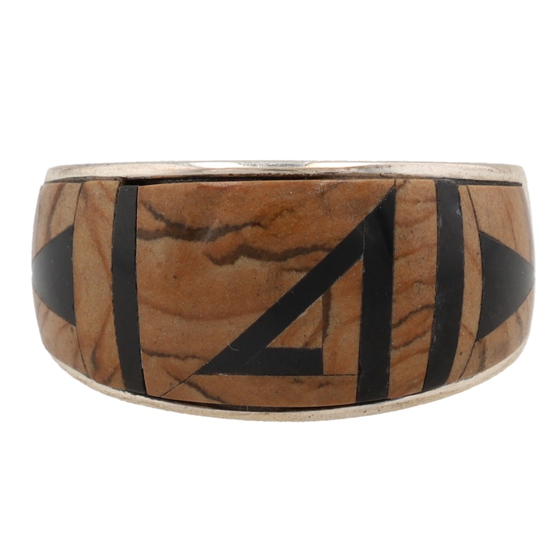 Hozho Navajo Sterling Multi Stone Inlay Ring Sz. 10 (1 of 7)