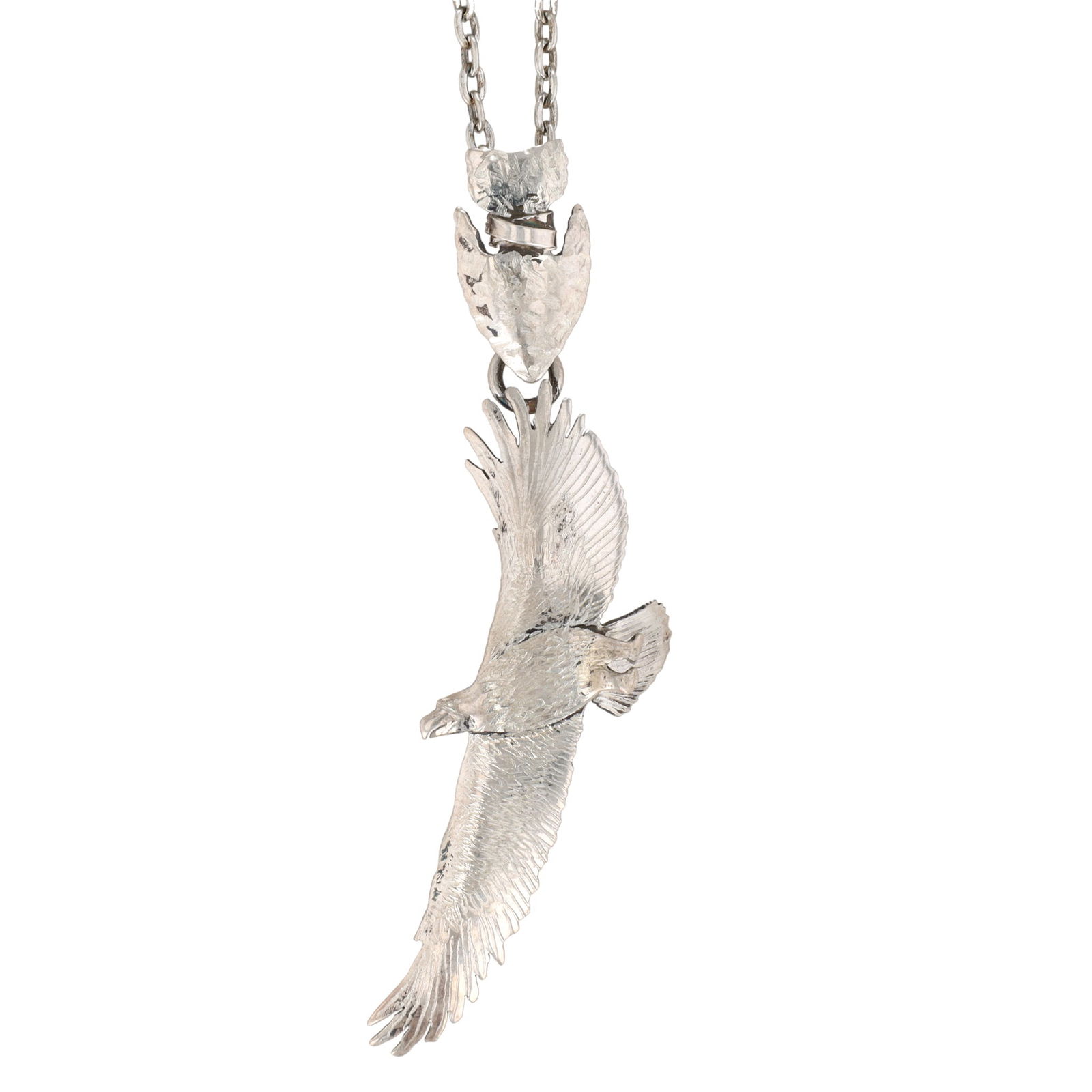 Will Arviso Navajo Sterling Eagle Necklace (1 of 6)