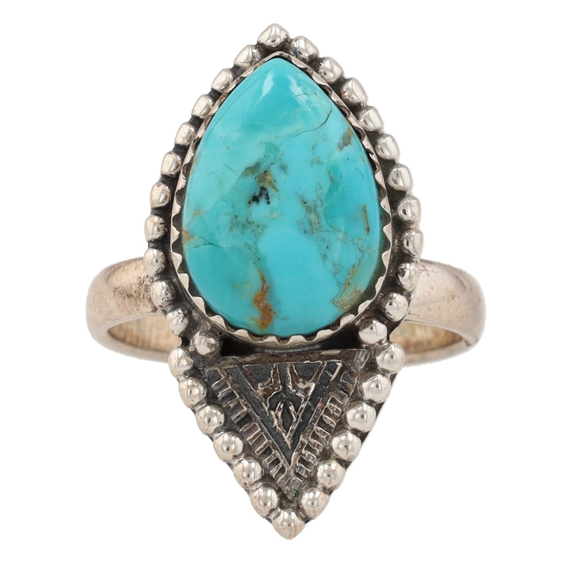 HaDa Collection Sterling Kingman Turquoise Ring Sz. 8 (1 of 6)