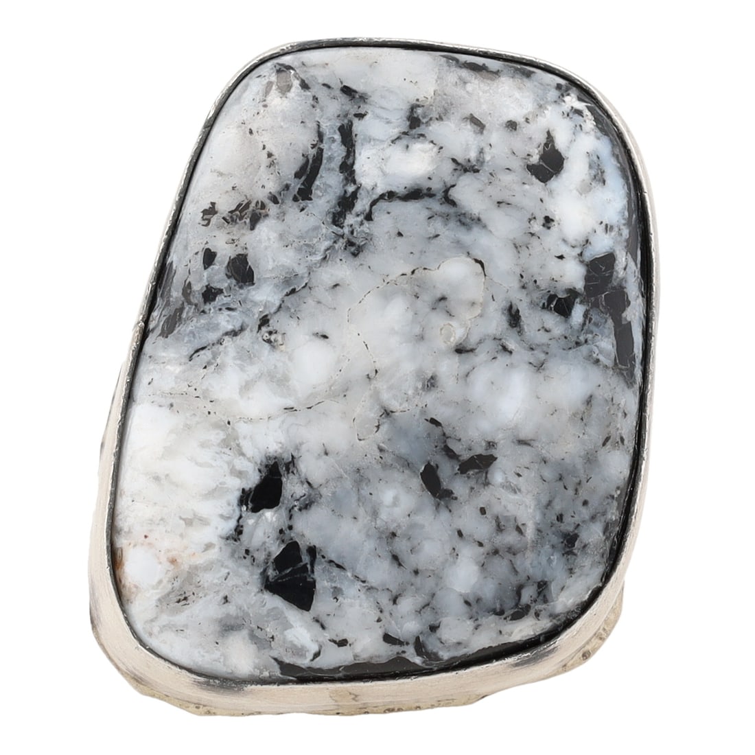 Antoinette Martinez Navajo Sterling White Buffalo Ring Sz. 8 (1 of 6)