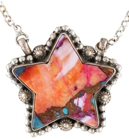 HaDa Collection Sterling Dahlia Necklace