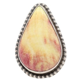 Anderson Largo Navajo Sterling Spiny Oyster Ring Sz. 7