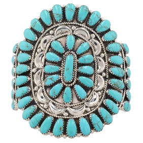 Tamara Benally Navajo Sterling Turquoise Cuff Bracelet