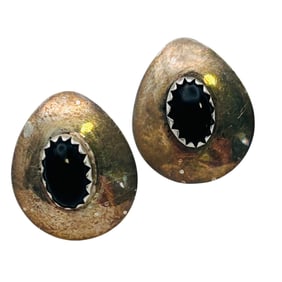 Ella Peter Navajo Sterling Earrings 1.27 G