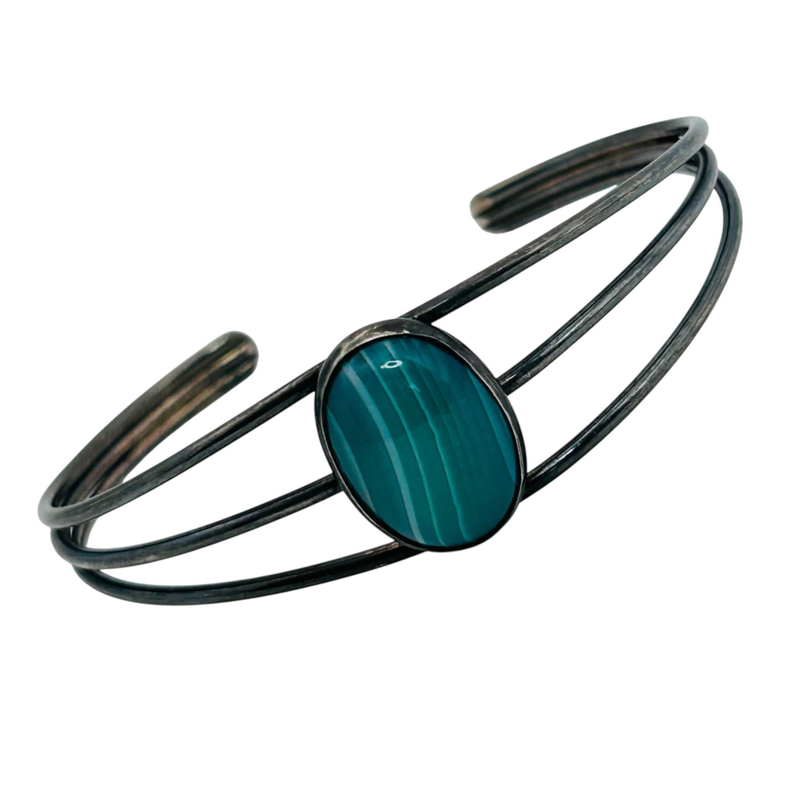 Southwest Turquoise Sterling Cuff Bracelet 12.35g: Southwest turquoise sterling cuff 12.35g
