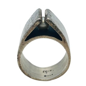 Southwest Sterling Pearl Ring Size 6, 11.03 G