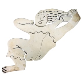 TAXCO TM-16 Mexico Sterling Dancing Woman Brooch 14.44g