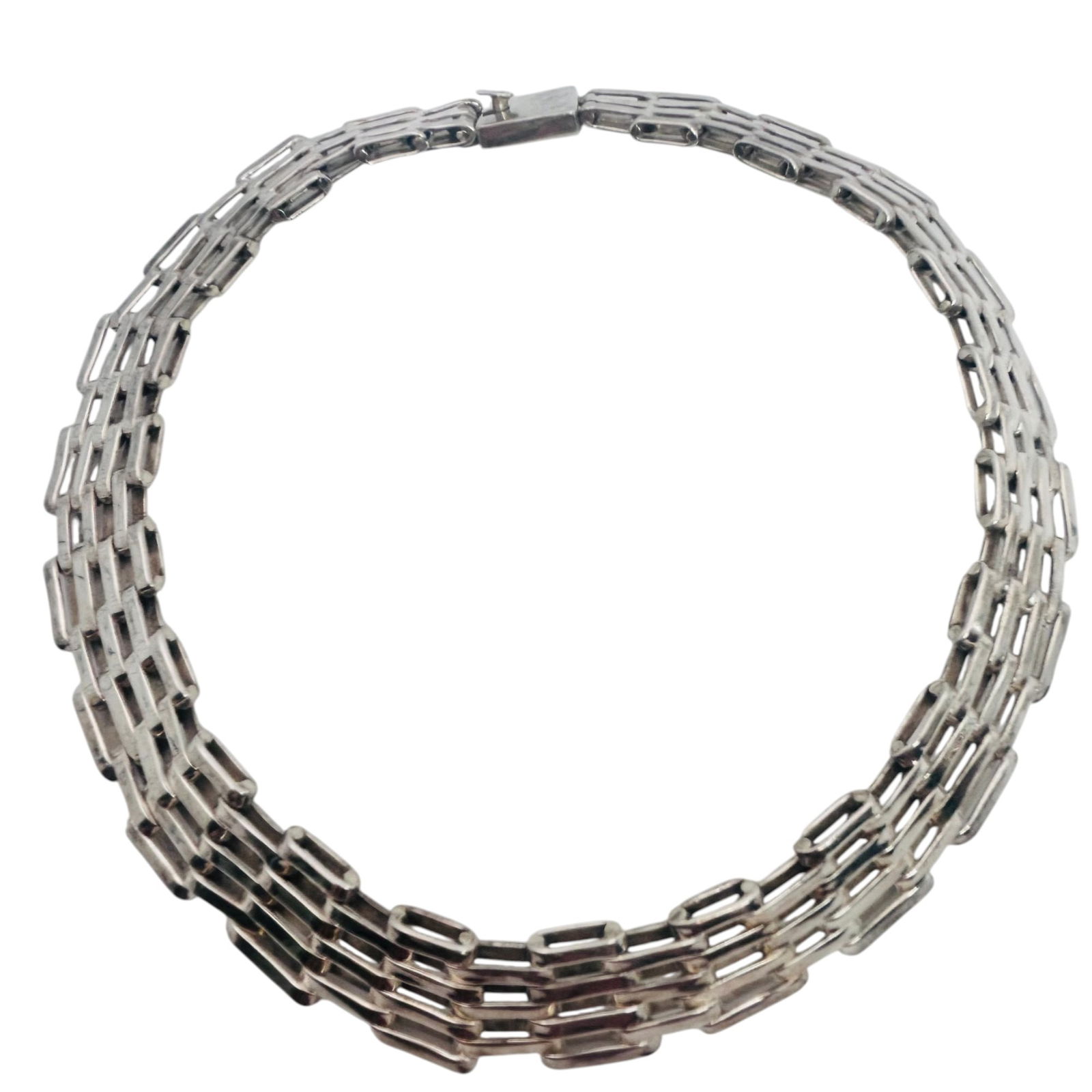 Taxco TF-45 Mexico Sterling Chain Necklace 114.47 G (1 of 7)