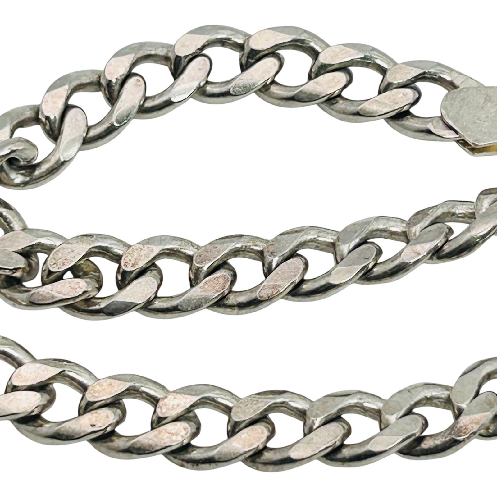 DJOY MD 28V Solid Sterling Curb Chain Bracelet 20.20 G (1 of 6)