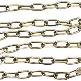 Turkey Midas Sterling Paperclip Chain Necklace, 5.7 G