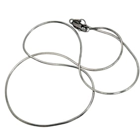 Sterling Square Box Snake Chain Necklace 4 G