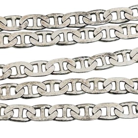 Italy Anchor Chain Sterling  Necklace 6.89 G