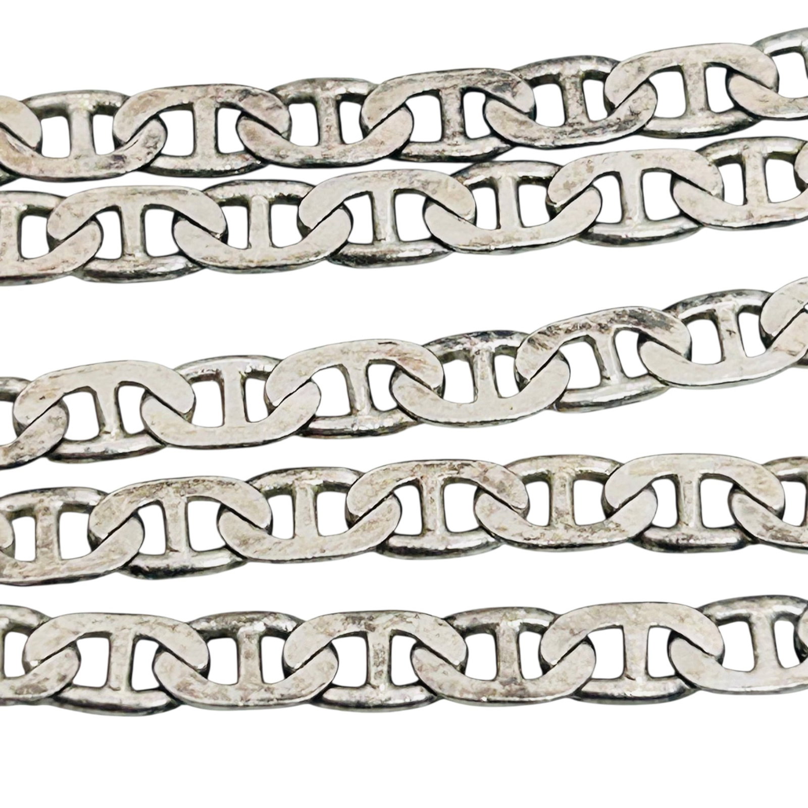Italy Anchor Chain Sterling Necklace 6.89 G: Italy anchor chain sterling necklace 6.89 g