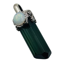 Emerald Opal Sterling Pendant 1.74g